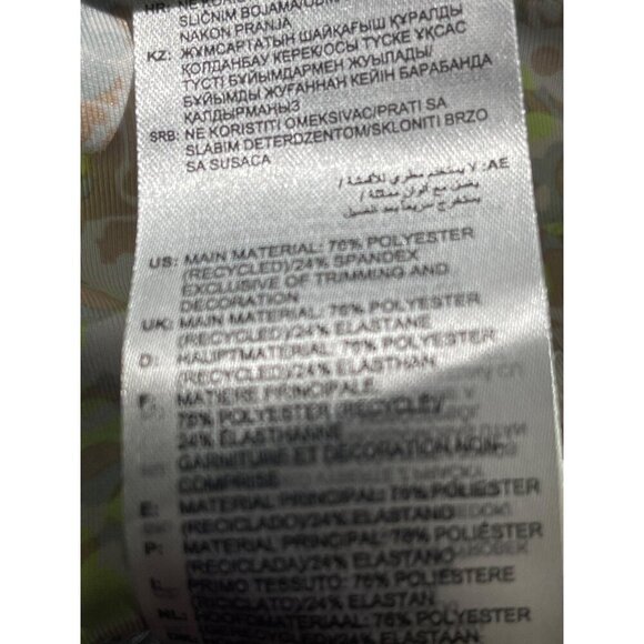 Adidas Training Leggings Womens Medium High Rise 7/8 Training Leggings Green Wit - Picture 10 of 10